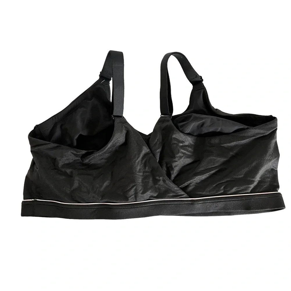 NWT Cacique Black Wireless Unlined Lounge Bra, size 44DD - Picture 2 of 8